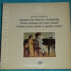 Clementi – Piano Sonatas For 4 Hands Gorini Lorenzi  Telefunken LP EX