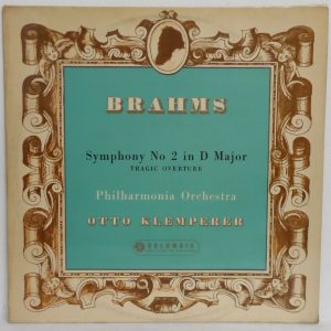 Columbia 33CX 1517 BRAHMS – Symphony No. 2 KLEMPERER / Philharmonia Orchestra LP
