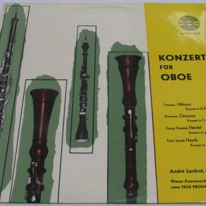 Concert for Oboe ANDRE LARDROT LP Albinoni Cimarosa Handel Haydn AMADEO 6082