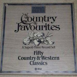 Country Favourites : 50 Country & Western Classics K-Tel  3 LP Box EX