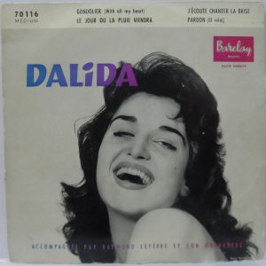Dalida – Gondolier – With All My Heart 7″ EP French Chanson pop 1957 Barclay