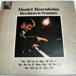 Daniel Barenboim – Beethoven Sonatas no. 16 18 22 EMI HMV HQS 1201 1970