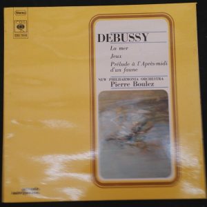 Debussy ‎– La Mer – Jeux – Prélude À L’après-midi D’un Faune Boulez CBS 75533 lp