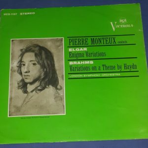Elgar – Enigma Variations Brahms – Variations Monteux RCA VICS 1107 LP ED1 1965