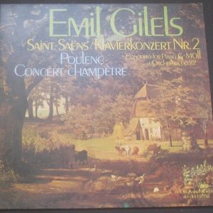 Emil Gilels / Saint-Saens Piano Concerto Poulenc Champetre Melodia/Auslese lp