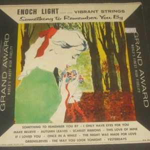 Enoch Light –  Something To Remember You By Grand Award Records LP USA 1959