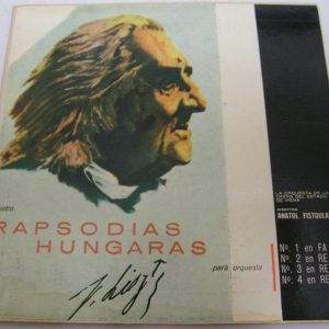 FRANZ LISZT – Hungarian Rhapsodies No. 1 2 3 4 ANATOL FISTOULARI Vanguard 70.191