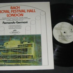 Fernando Germani ?? Bach At Royal Festival Hall London Seraphim lp Baroque