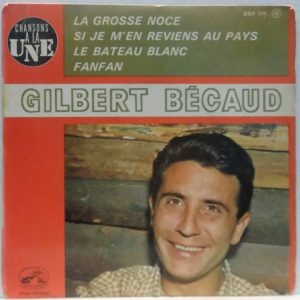 Gilbert Becaud Bécaud – La Grosse Noce 7″ EP French Chanson 1962 France EGF 600