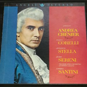 Giordano : Andrea Ch?nier  Gabriele Santini  Angel ?C/L 3645 3 LP Box EX