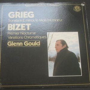 Grieg Sonate In E Bizet Premier Nocturne / Variations Glenn Gould CBS LP PROMO