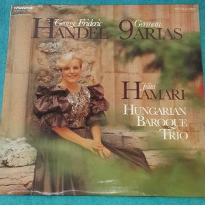 Handel ‎– 9 German Arias  Julia Hamari Hungarian Baroque Trio SLPD 31194 LP EX