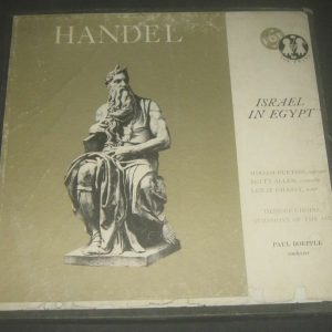 Handel Israel In Egypt Paul Boepple Vox  2 LP Box