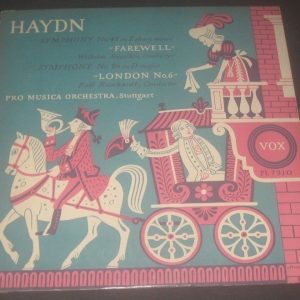 Hayden Symphony No. 45 / 96  Seegelken / Reinhard  VOX PL 7310 1952 lp 1952 RARE