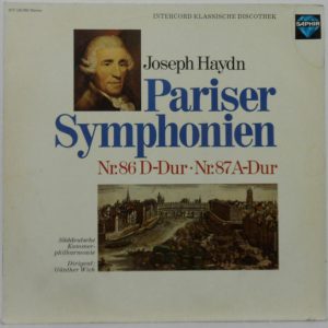 Haydn – Pariser Symphonien Nr. 86 D-Dur Nr. 87 A-Dur Gunther Wich SAPHIR Germany