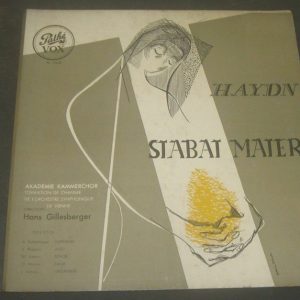 Haydn : Stabat Mater Gillesberger  Pathe VOX PL 7412 2 LP folder France 1952