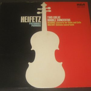 Heifetz , Piatigorsky , Primrose , Brahms , Mozart RCA LSC-3228 LP EX