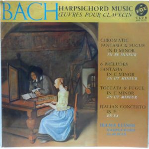 Helma Elsner – Bach – Harpsichord Music LP VOX GBY 10770 France
