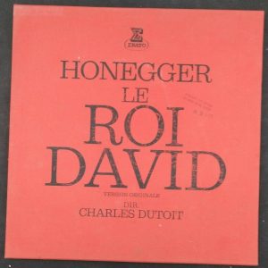 Honegger Le Roi David (Version Originale) Dutoit  Erato STU 70667/668 2 lp EX