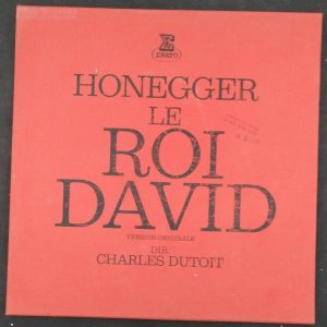 Honegger Le Roi David (Version Originale) Dutoit  Erato STU 70667/668 2 lp EX