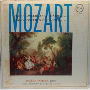 INGRID HAEBLER / Vienna Symphony / Melles MOZART – Piano Concertos #19 & #20 LP