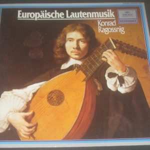 Konrad Ragossnig – European Lute Music  Cutting Dowland Cato Etc Archiv lp EX