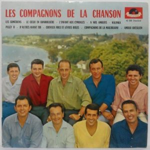 LES COMPAGNONS DE LA CHANSON – 10″ Self Titled French folk Aznavour POLYDOR