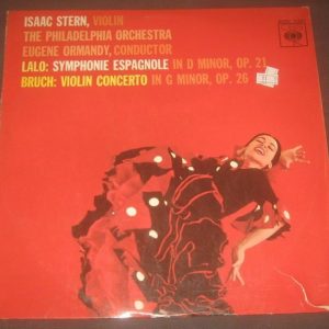 Lalo: Symphonie Espagnole Bruch: Violin Concerto   Stern / Ormandy  CBS 72307 LP