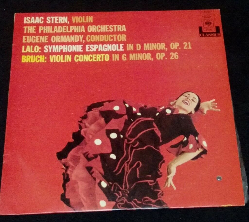 Lalo: Symphonie Espagnole Bruch: Violin Concerto Stern / Ormandy CBS LP ...