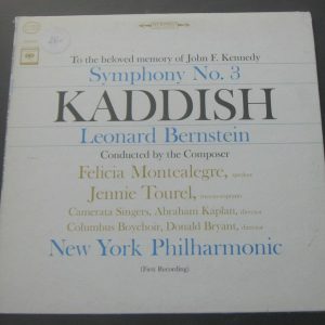 Leonard Bernstein – Symphony No. 3 Kaddish Jennie Tourel COLUMBIA KS 6605 lp