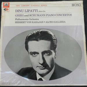 Lipatti : Grieg / Schumann –  Piano Concertos  Karajan Galliera HMV lp