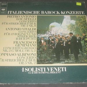 Locatelli Vivaldi Geminiani Albinoni I SOLISTI VENETI Scimone CBS 61572 LP