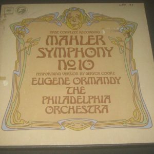 MAHLER – SYMPHONY NO. 10 ORMANDY COLUMBIA M2L 335 2-Eye 2 LP BOX