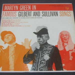 MARTYN GREEN famous Gilbert and Sullivan Songs  Columbia CL 832 6 Eye lp