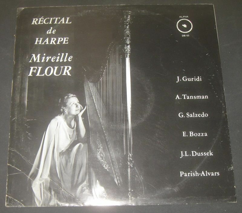 MIREILLE FLOUR HARP RECITAL ALPHA DB 63 LP EX RARE