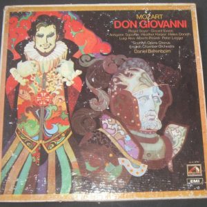 MOZART – Don Giovanni SOYER EVANS SGOURDA – BARENBOIM HMV EMI 4lp Box EX