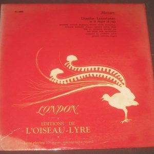 MOZART LITANIAE LAURETANAE Anthony Lewis London  L’Oiseau-Lyre OL 50085 LP
