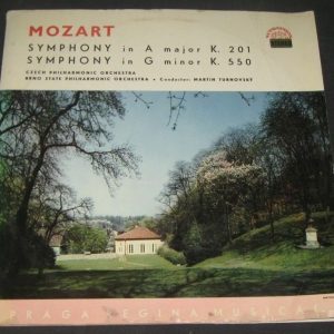 MOZART Symphonies 29 40 TURNOVSKY Red Stereo SUPRAPHON SUA ST 50512 lp