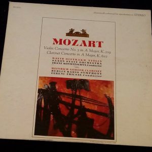MOZART VIOLIN OISTRAKH / CLARINET GEUSER HELIODOR HS 25017 LP