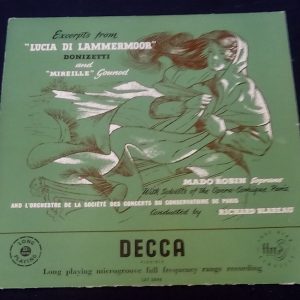Mado Robin Mireille Lucie De Lammermoor Extracts Blareau Decca ‎LXT 2898 LP ED1
