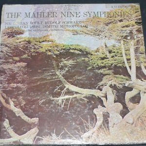 Mahler Nine Symphonies Boult Schwarz Mitropoulos Everest 3359/12 12 lp Box ex
