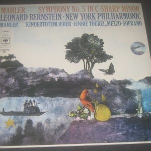 Mahler Symphony No. 5 Bernstein Jennie Tourel   CBS ‎ 72182/3  2 lp