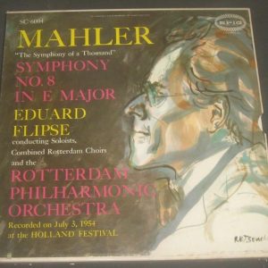 Mahler Symphony No. 8 Eduard Flipse EPIC GOLD LABEL SC 6004 2 LP BOX