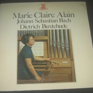 Marie Claire Alain – Bach / Buxtehude Erato – 387 002 lp Gatefold EX