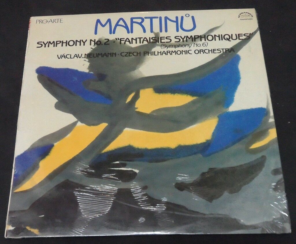 Martinu Symphony No. 2 / 6 Václav Neumann Pro Arte ‎ PAL 1019 lp EX