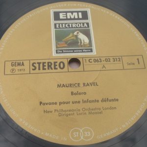 Maurice Ravel – Lorin Maazel ‎– Bolero HMV EMI GOLD LABEL1C 063-02 312 lp EX