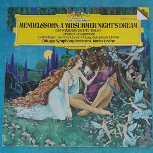 Mendelssohn A Midsummer Night’s Dream Schubert Rosamunde James Levine DGG LP EX