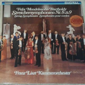 Mendelssohn String Symphony 8 & 9 Liszt Chamber Orchestra  Telefunken lp EX