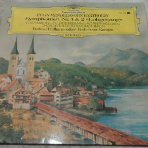 Mendelssohn Symphonies Nos. 1 & 2   Mathis  Karajan  DGG 2707 084 2 lp EX