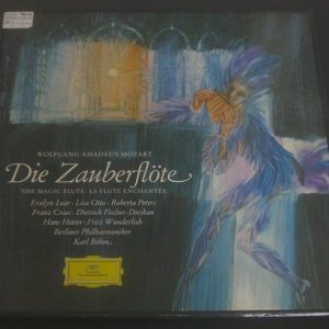 Mozart Die Zauberflote Karl Bohm Fischer-Dieskau DGG  3 LP BOX EX